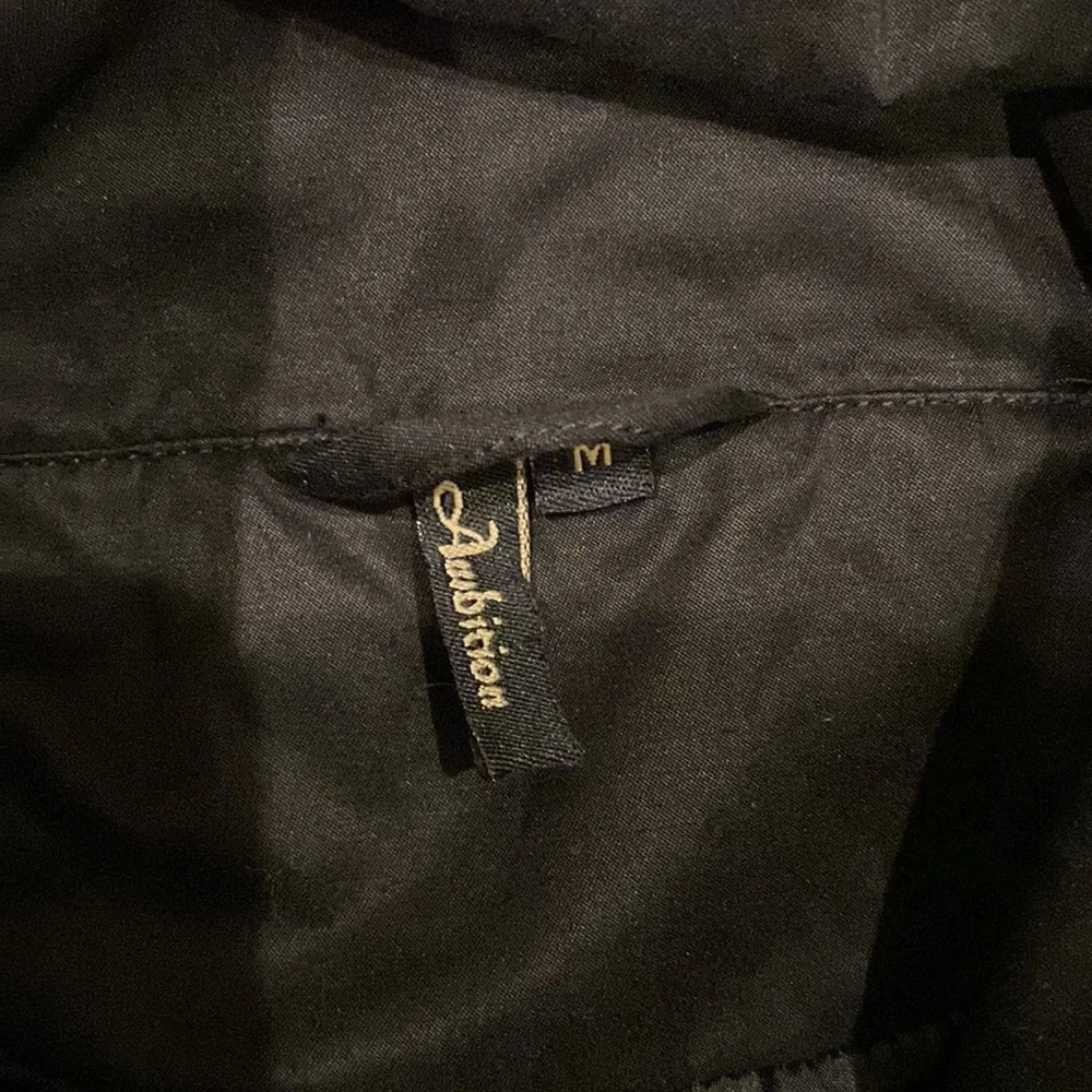 Ambition Black Double Breasted Light Weight Jacket Blazer Size Medium - Picture 13 of 13